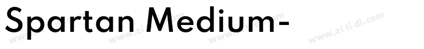 Spartan Medium字体转换